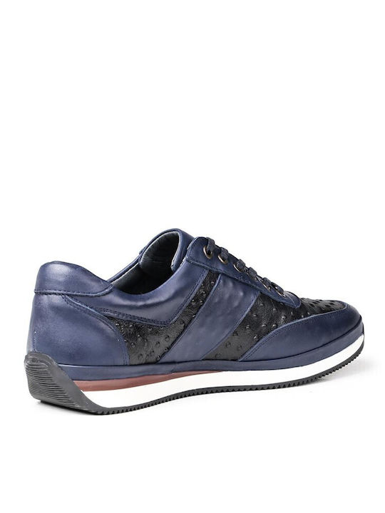 Leather Men's Casual Shoes Blue
