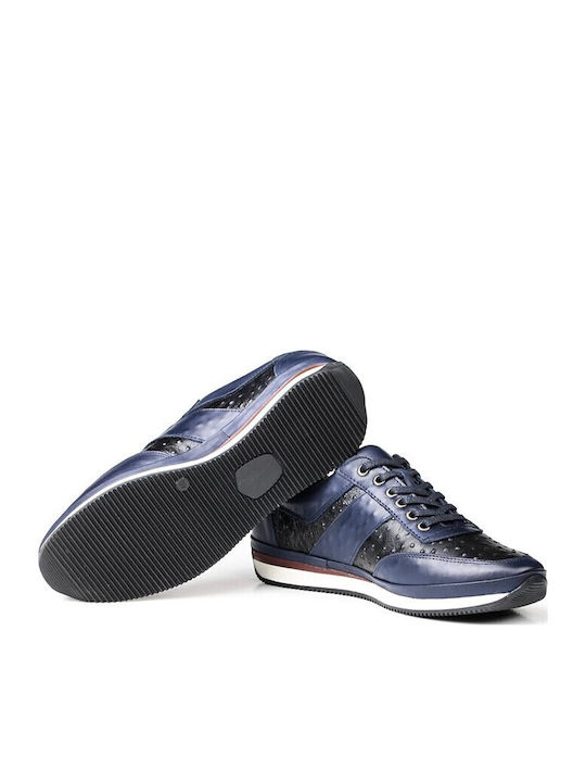 Leather Men's Casual Shoes Blue