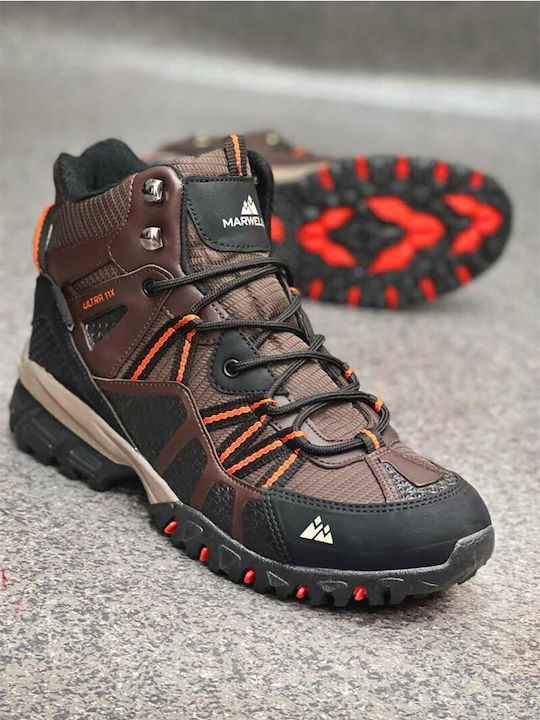 Marwells Männer Wanderschuhe Wasserdicht Braune