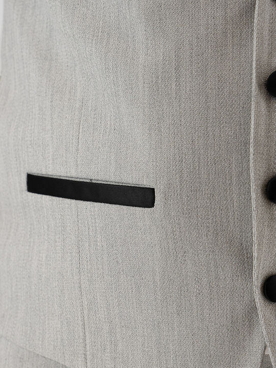 Men's Suit with Vest Gray Arzan