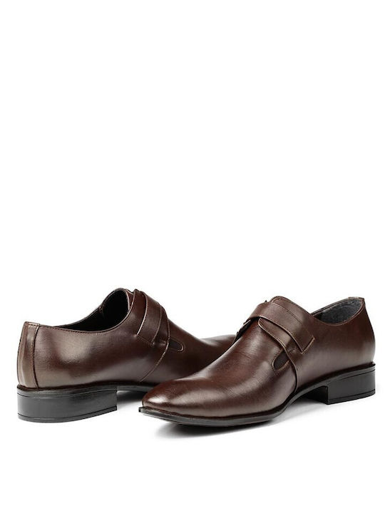 Herren Schuhe Braune Leder Schnürschuhe