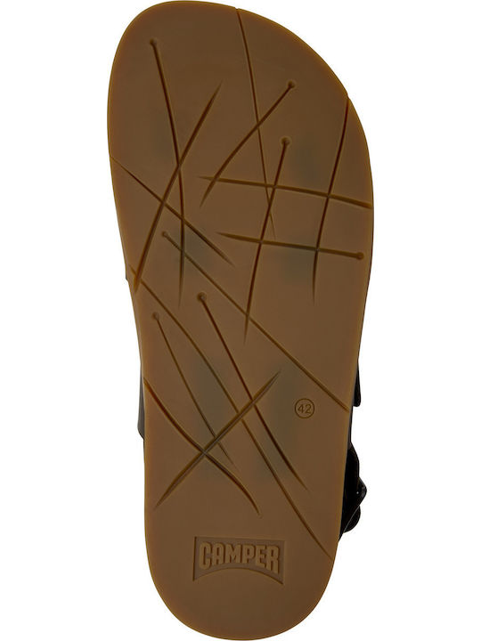 Leder Herrensandalen in Braune Farbe