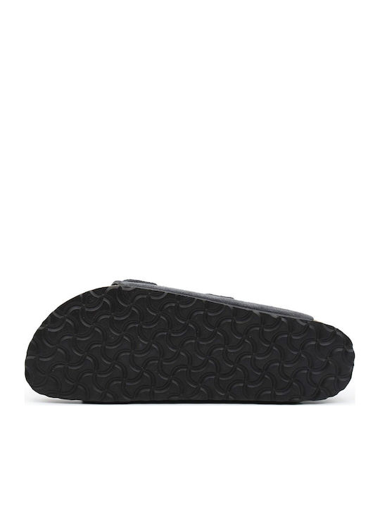 Suede Leather Men's Sandals in Gray Colour