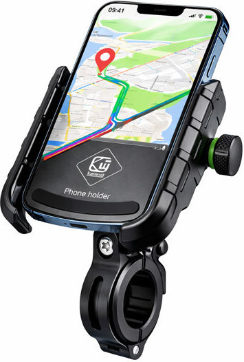 Suport Telefon Bicicletă Motocicletă Trotinetă Montare Sigură Construcție Durabilă Fixato Negru