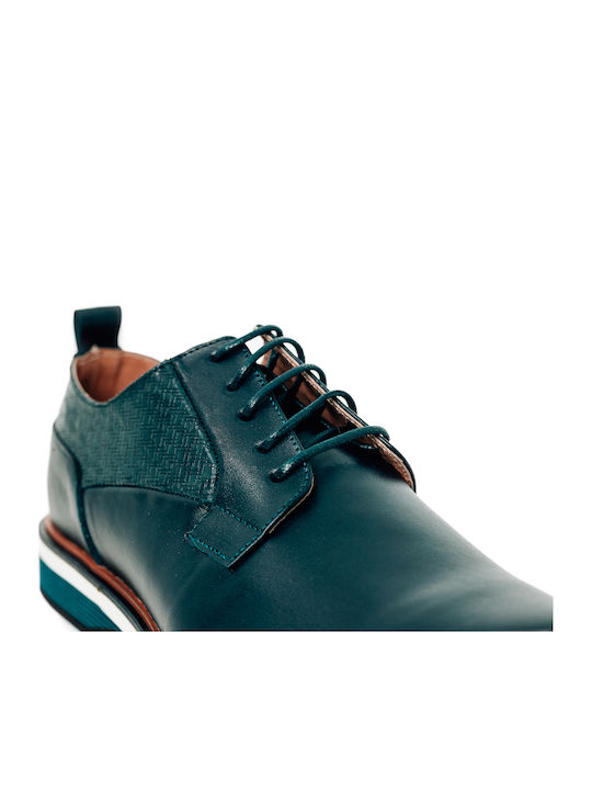 Herren Freizeitschuhe Leder Blau