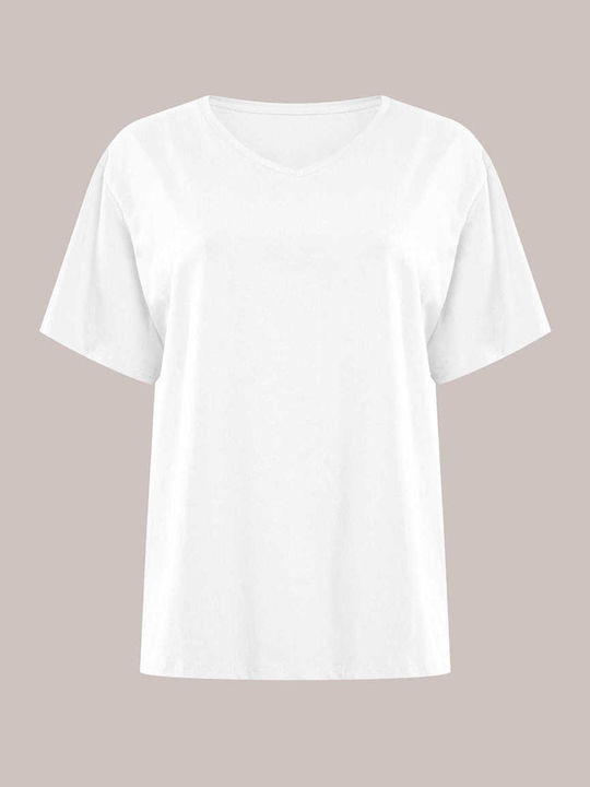 Celestino Kurzärmeliges Monochromes Weißes T-Shirt