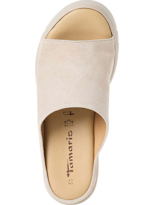 Summer Women's Platform Slippers Style Beige