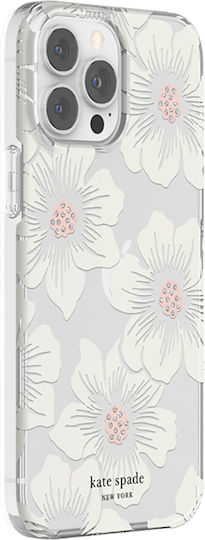 Kate Spade Case Iphone 12 Pro Max 13 Pro Max Hollyhock Range Printed Rose Trémière White