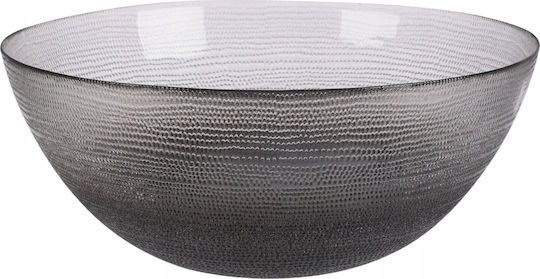 Home&Styling Collection Servierschale Rund Glas Schwarze mit Durchmesser 28cm