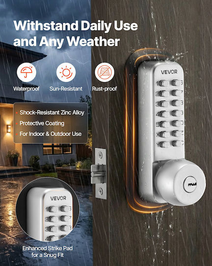 Vevor Electronic Lock in Silver Colour