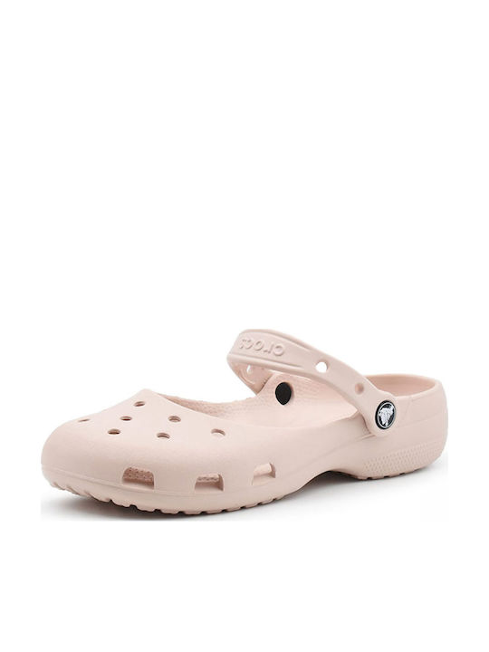 Crocs Classic Γυναικεία Σαμπό Ροζ