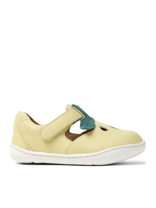 Kinder Pumps & Ballerinas mit Bügel- und Schleifenverschluss Leder Gelbe