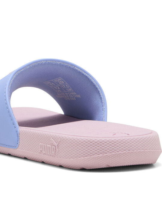 Kids' Flip Flops Slides Purple Cool Cat 2.0