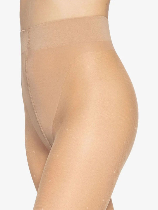 Women's Pantyhose with Stitch Brown