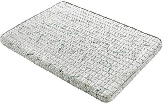 Hygiene Bamboo Orthopedic Mattress Topper Foam Memory White Green 120x180x5cm