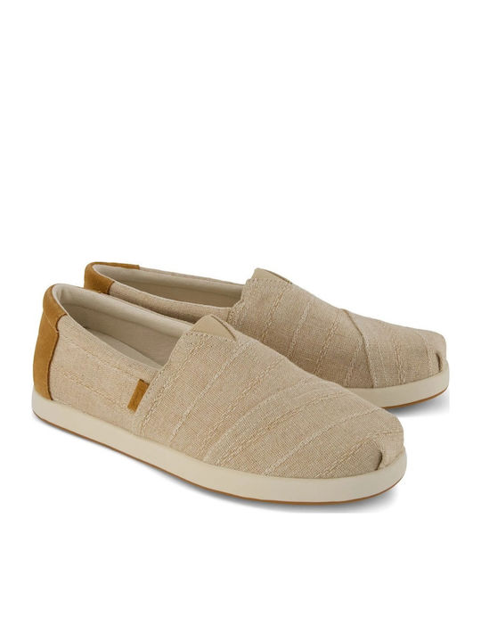 Fabric Men's Espadrilles in Beige Colour