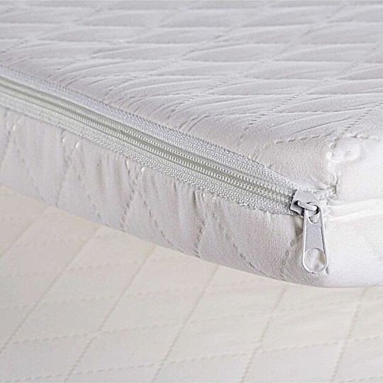 Weißes Schaum Baby-Matratze Mit Schutzbezug (70x130cm)