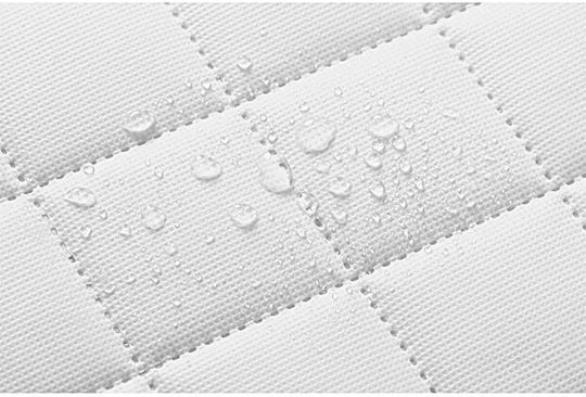 White Baby Foam Mattress With Protective Cover (80x130cm)