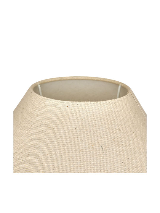 Seiya Ceramic Table Lamp for E27 Fitting with Orange Shade and Base