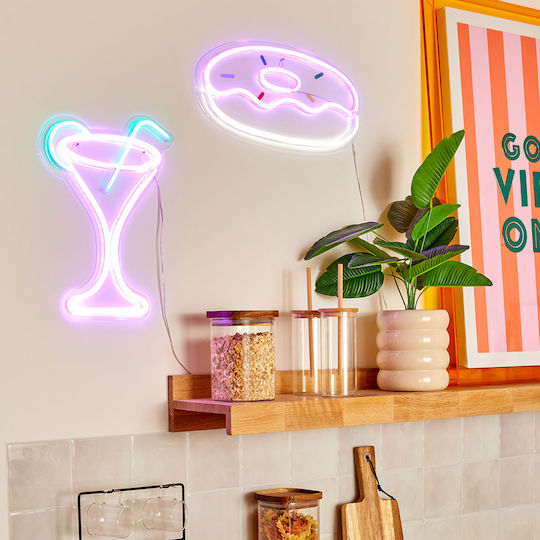Neon Διακοσμητικό Φωτιστικό Cocktail LED