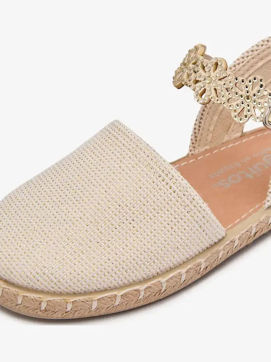 Kids Espadrilles Gold