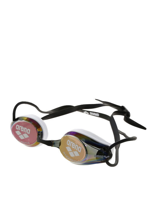 Arena Tracks Mirror Swimming Goggles Adults with Anti-fog Lenses Gray