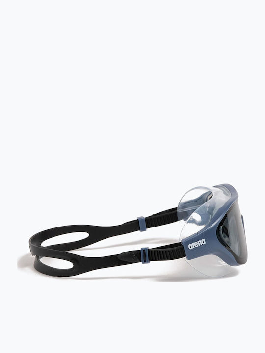 Arena One Mask Swimming Goggles Adults with Anti-fog Lenses Blue