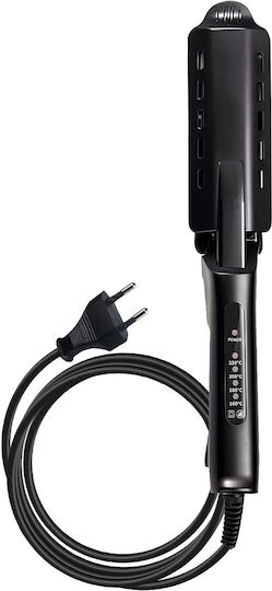 Avizar Straightener Curler All Hair Types 45w Fast Heating 50s Black