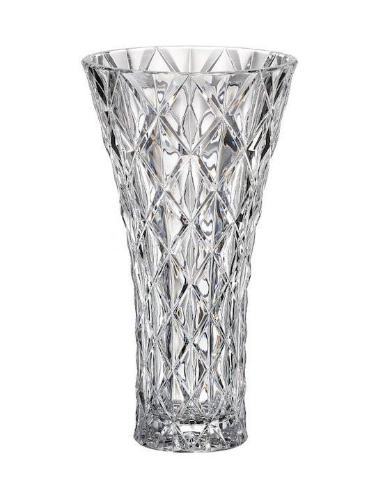 Crystal Bohemia Kristall Vase Memphis Transparent