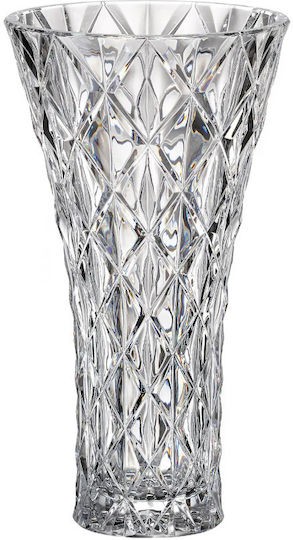 Crystal Bohemia Βάζο Κρυστάλλινο Memphis Διάφανο Crystal Bohemia Βάζο Κρυστάλλινο Memphis Διάφανο