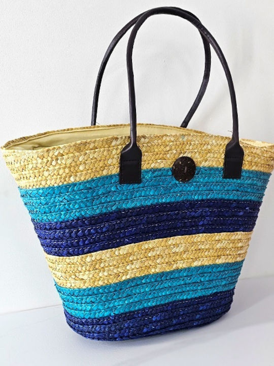 Rattan Damen Handtasche Handtasche Blau