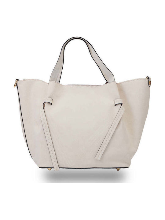 Leder Damen Handtasche Wildleder Beiges
