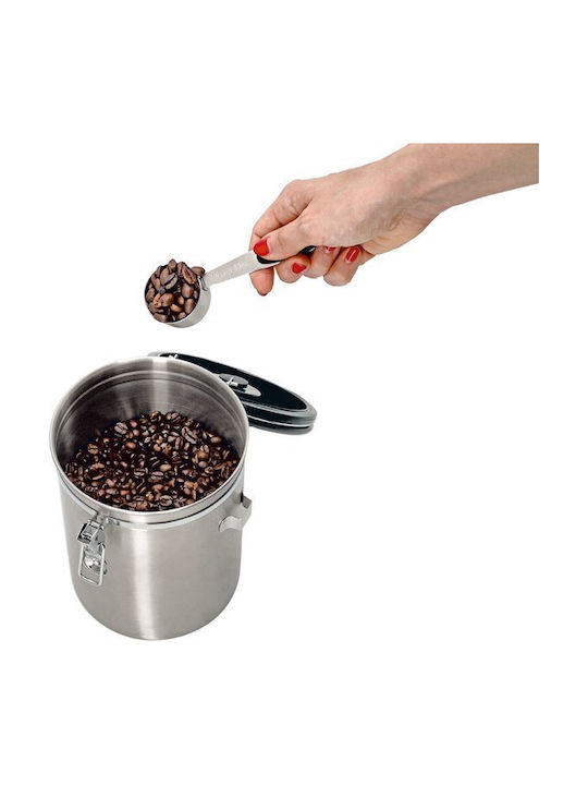 Zeller Coffee Jar with Lid Made of Brown Stainless Steel 2700ml