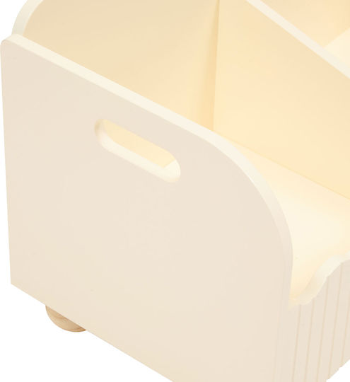 Children's Storage Box Made of Wood A-s Bouli Beige 60x36x30cm