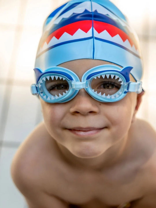 Legami Milano Swimming Goggles Adults with Anti-fog Lenses Light Blue