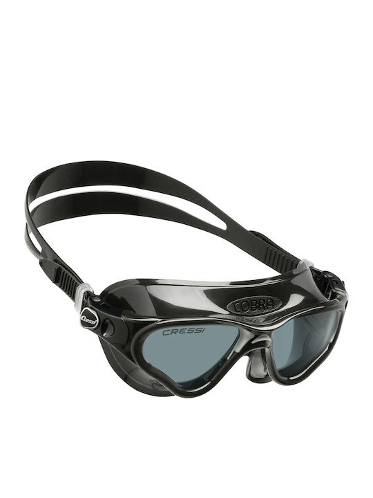 CressiSub Cobra Swimming Goggles Adults with Anti-Glare Lenses Blue