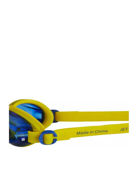Speedo Jet Swimming Goggles Kids with Anti-fog Lenses Yellow