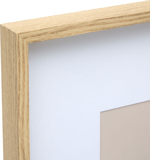 Axel Wall Photo Frame Wooden with Beige Frame