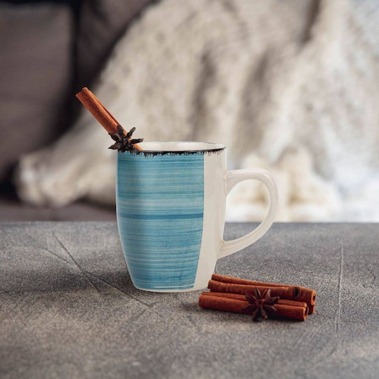 Nava Ceramic Mug Faded Blue 355ml