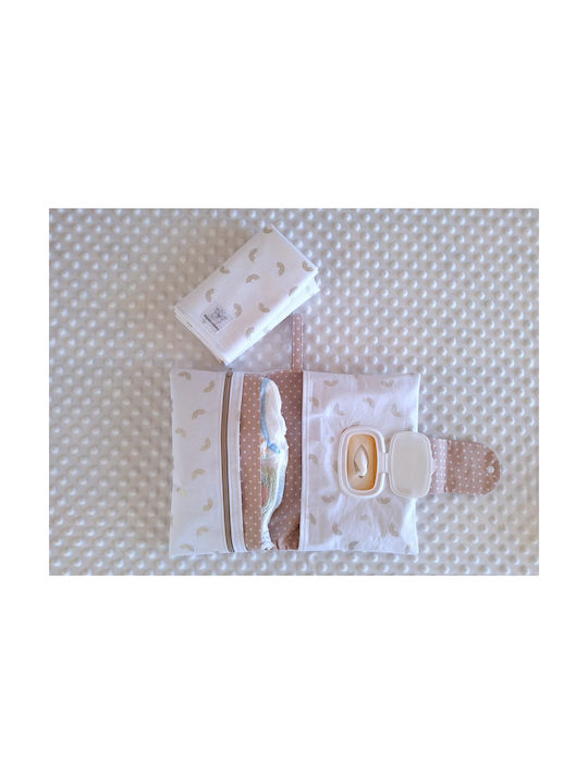 Babyvalia Fabric Case for Baby Wipes Diapers Golden Rainbows