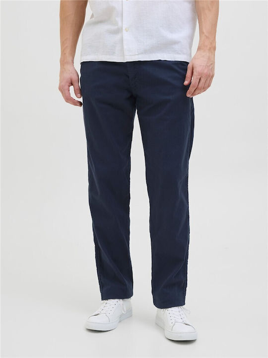 Herrenhosen Chino in Entspannt Passform Blau