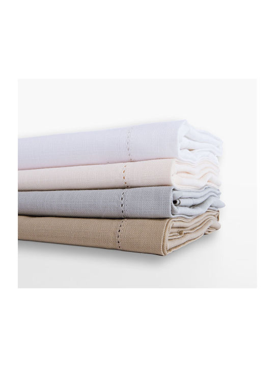 Nef-Nef Homeware Nef-Nef Homeware Baumwoll Tischdecke Steady Weiß 180x180cm