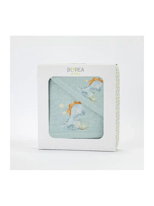 Borea Set Babyhandtücher 2 Stück Dinos Pistazie 30x50cm