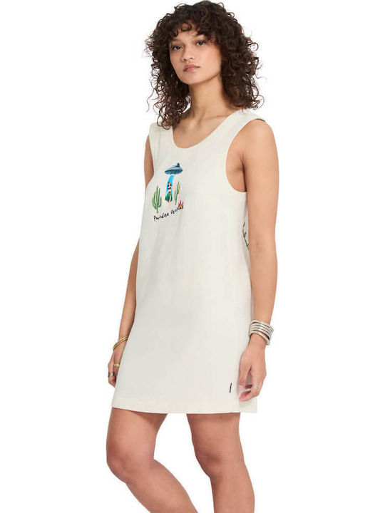 Dress Καλοκαιρινό Mini Φόρεμα Cream