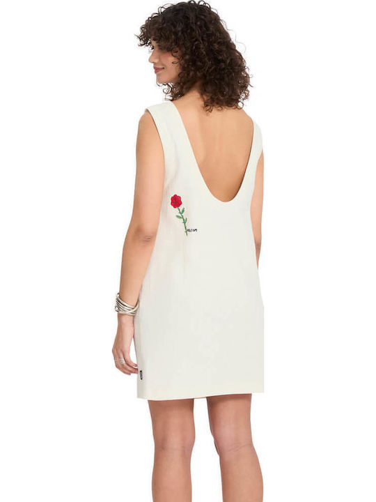 Dress Καλοκαιρινό Mini Φόρεμα Cream