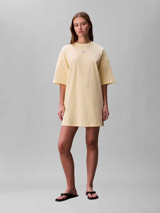 Summer Mini T-Shirt Dress Blonde