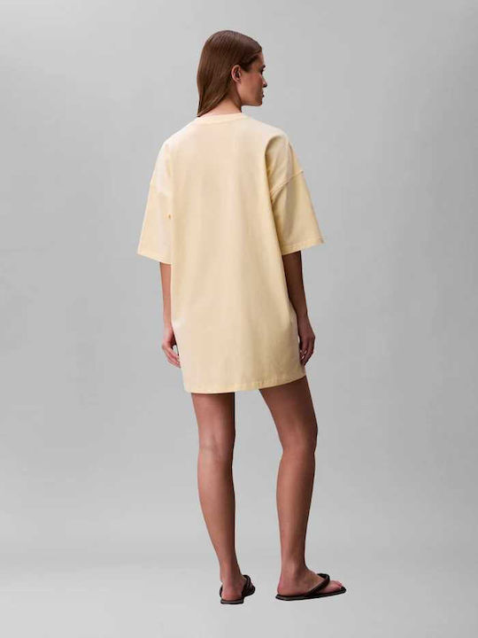 Summer Mini T-Shirt Dress Blonde
