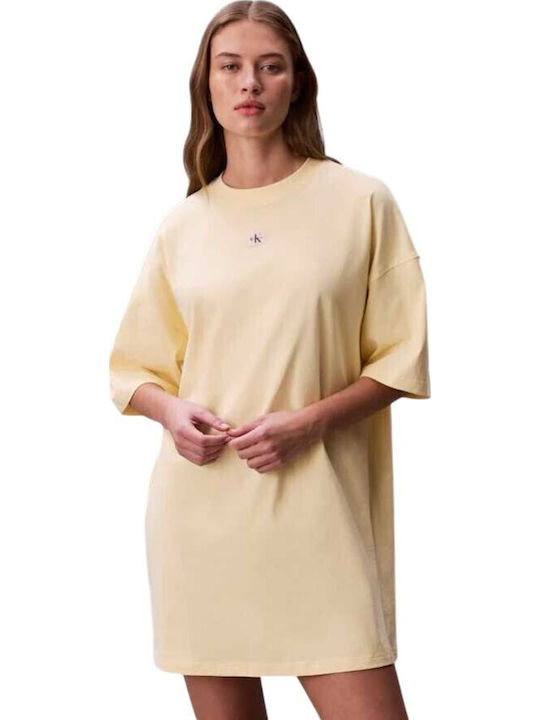 Summer Mini T-Shirt Dress Blonde