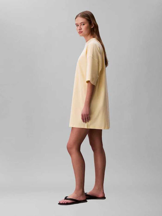 Summer Mini T-Shirt Dress Blonde