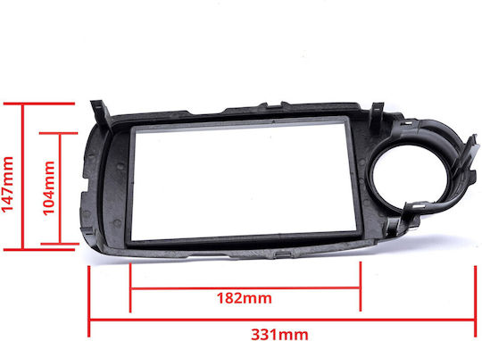 Einparts Radio Frame Toyota Yaris Xp130 2011-2014 Clips Bracket